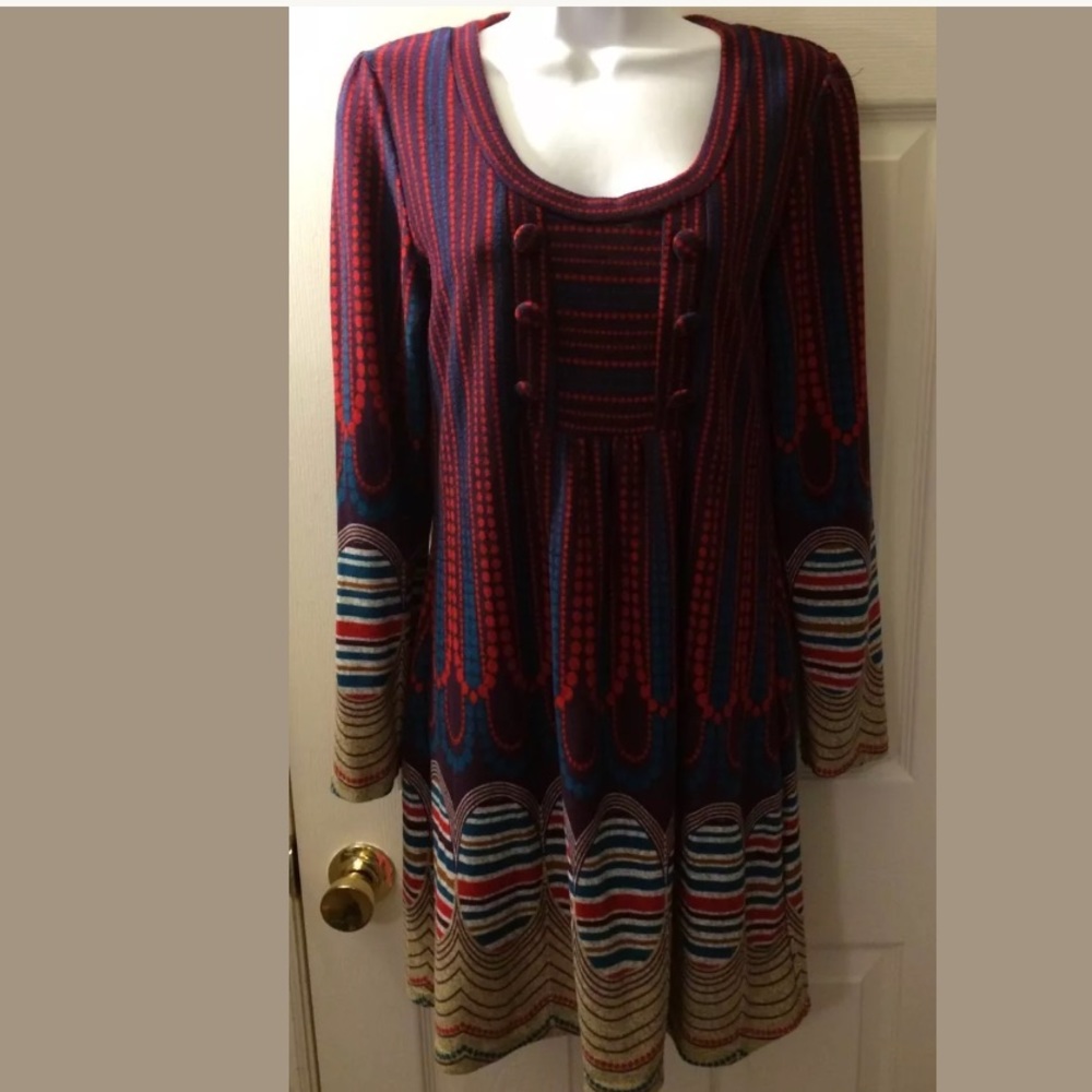TINLEY Knit Sweater Dress Colorful Striped